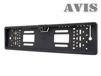 Камера заднего вида в рамке номерного знака AVIS AVS388CPR (CCD) с LED подсветкой