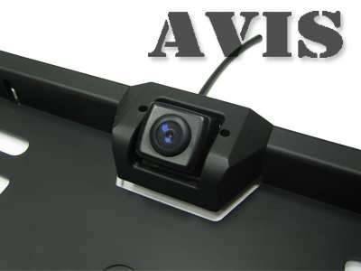 Камера заднего вида в рамке номерного знака AVIS AVS308CPR (CCD)